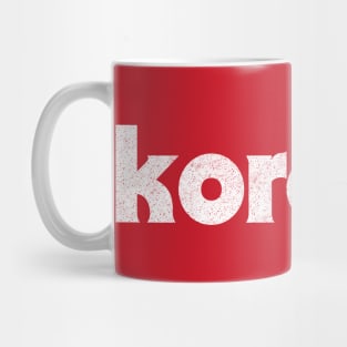 Korean / Asian Pride Faded Typography Design Mug